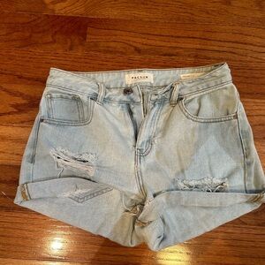 PacSun Blue Distressed Jean Shorts